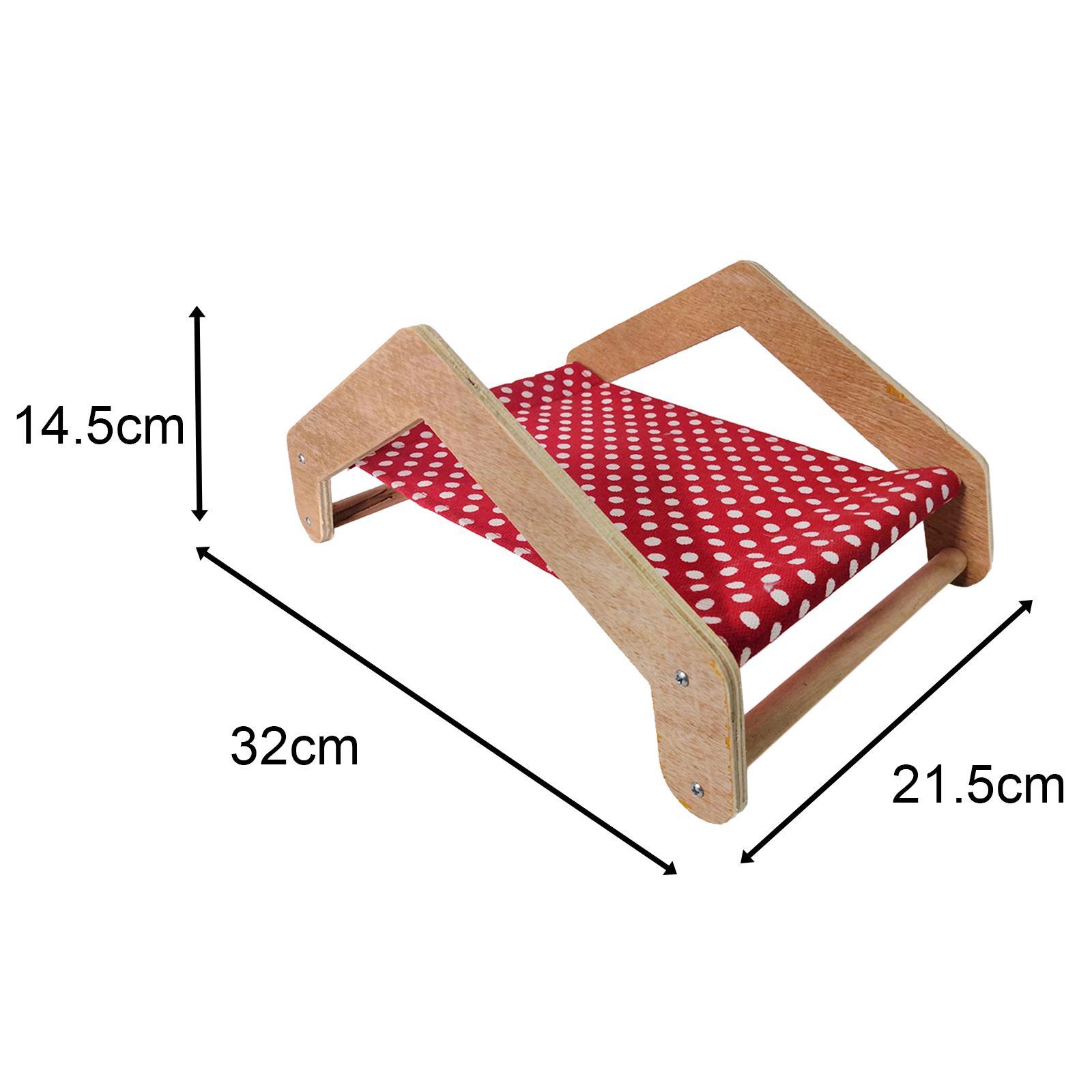 Guinea Pig Hammock Hamster Shaker Bed Portable Small Animal Bed Guinea Pig Wooden Bed Nest for Dwarf Rabbits Hamsters Ferrets
