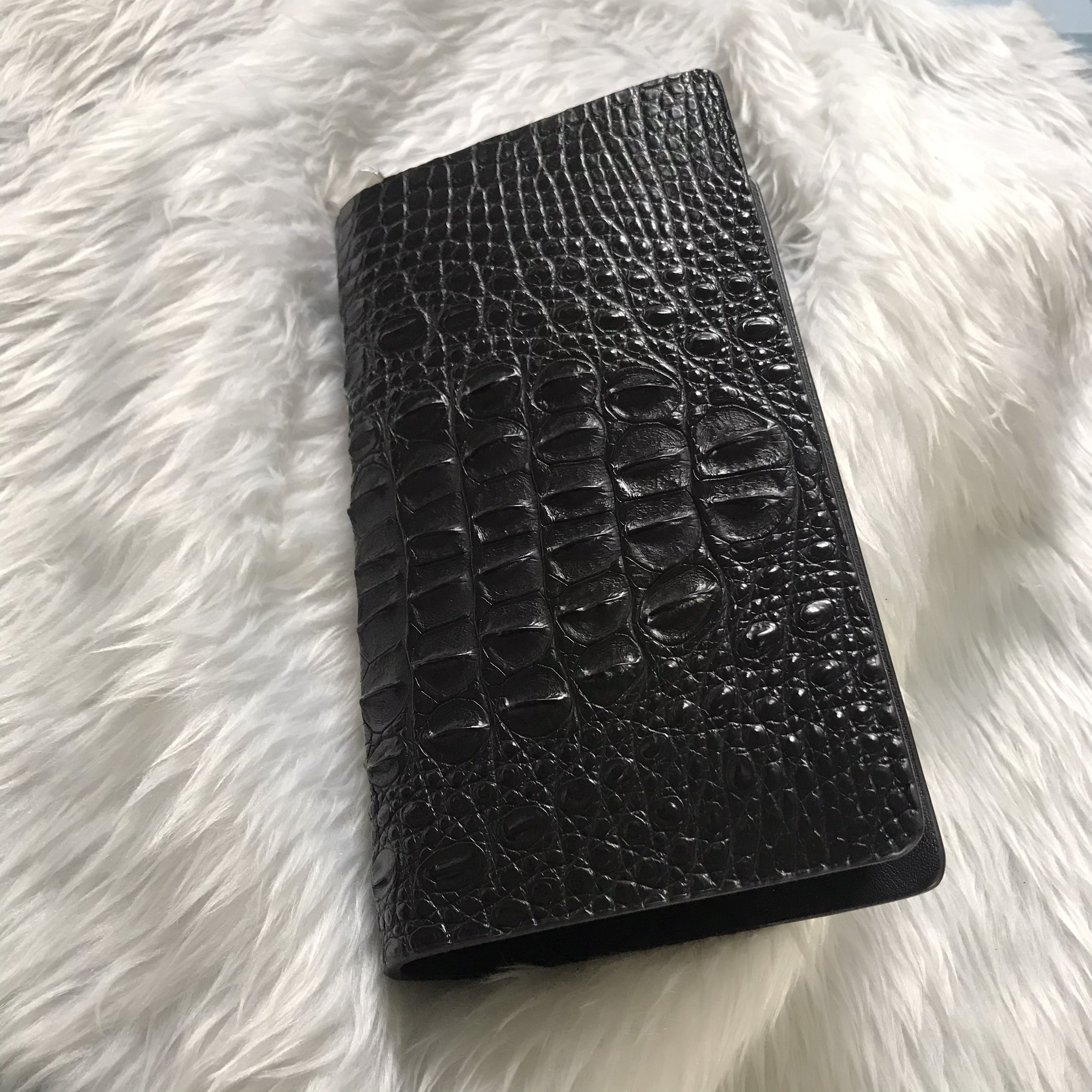 VÍ CẦM TAY DA CÁ SẤU FULLBOX