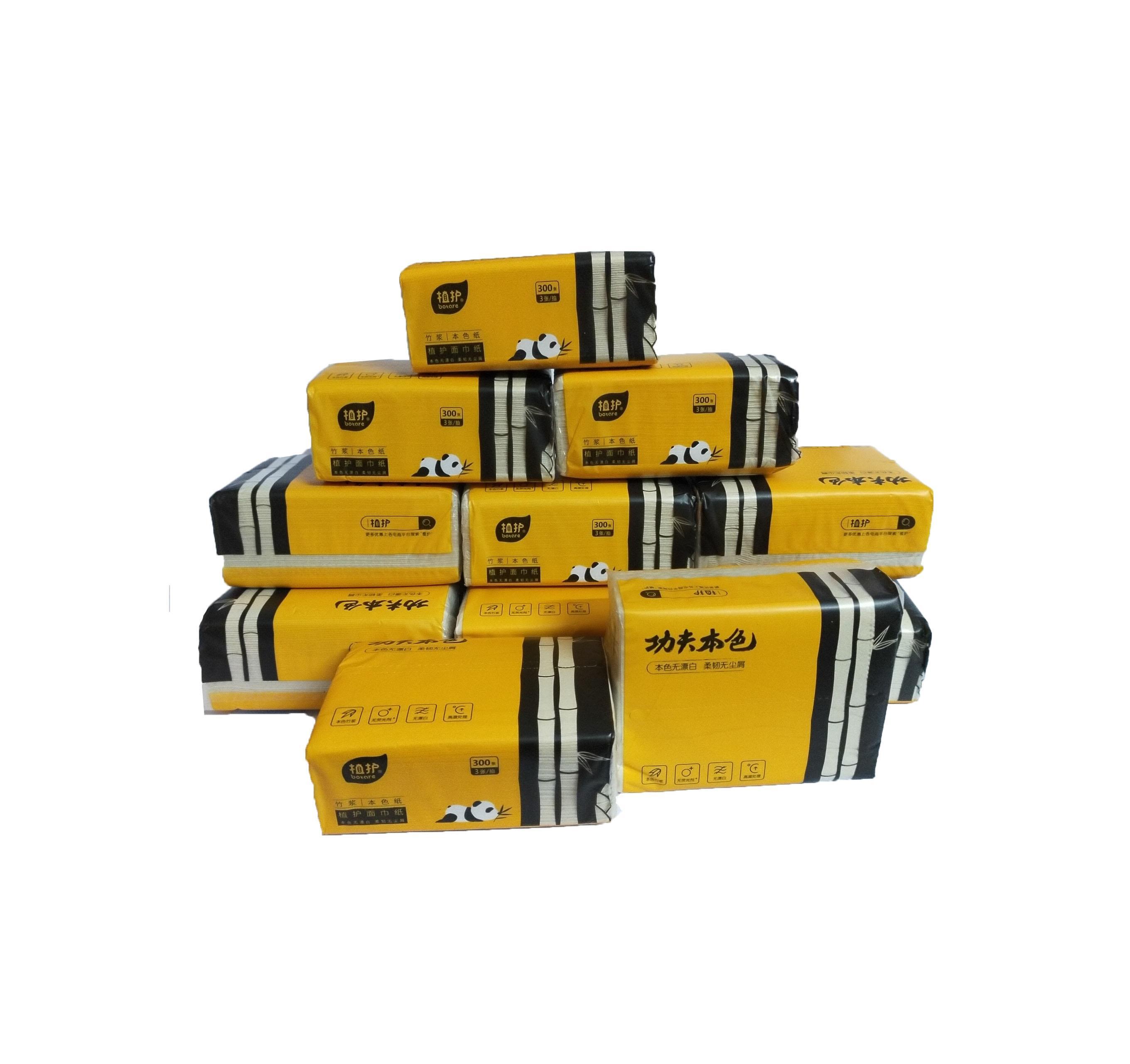 Thùng 30 Gói Giấy Ăn Gấu Trúc Panda Gói 300 Tờ Siêu Dai Hàng Đẹp Hai Cây Tre - Tặng 6 Gói Xả Thái Dây Loại 12 Gói Màu Ngẫu Nhiên - Vận Chuyển Miễn Phí Toàn Quốc