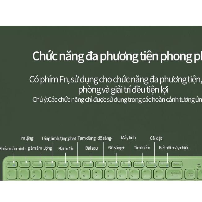 Bàn Phím và Chuột Cắm Chip USB Không Dây Chống Thấm Nước 2.4G dùng cho laptop, máy tính - BH 6 THÁNG