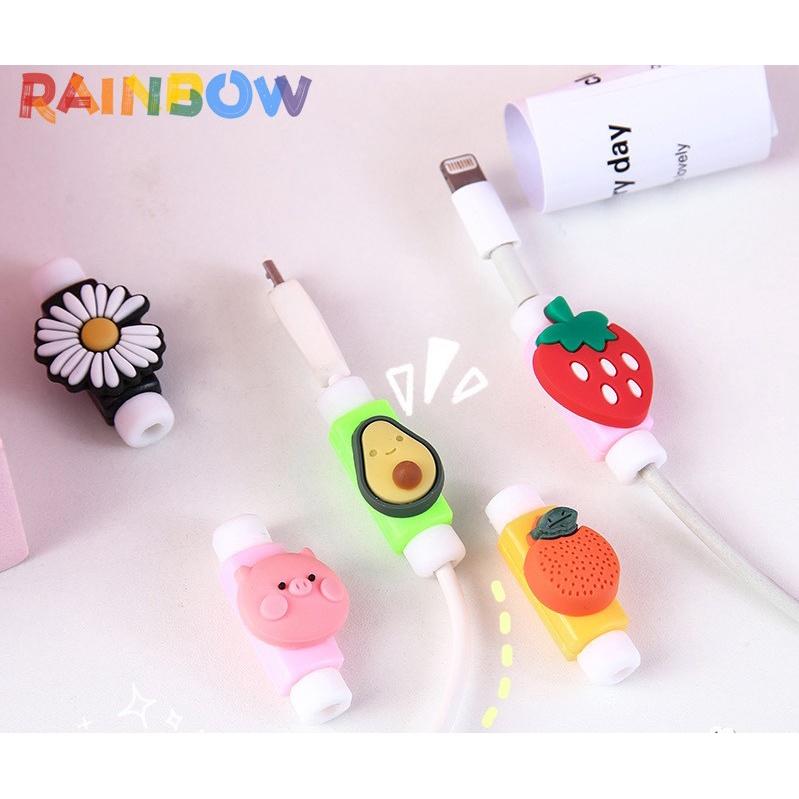 Đầu bọc bảo vệ đầu dây cáp sạc USB Silicon siêu cute siêu dễ thương