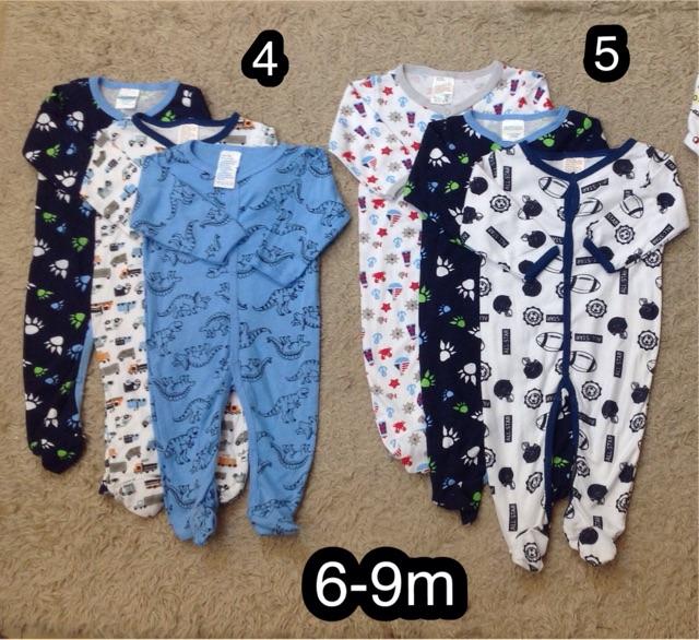 Set 3 body cotton bé trai Sweet &amp;Soft hàng xuất (6-9m)