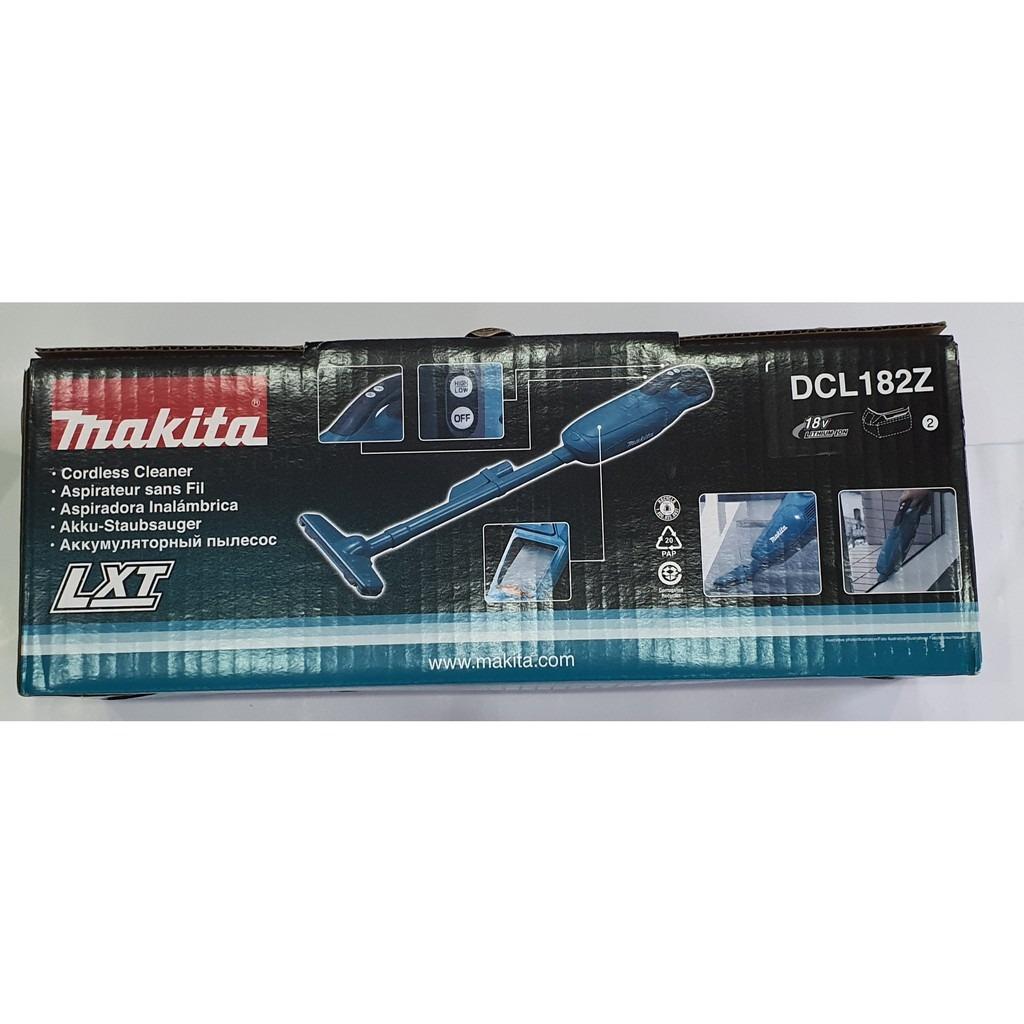 MÁY HÚT BỤI DÙNG PIN(18V) (5.4 KPA) MAKITA DCL182Z (KHÔNG KÈM PIN VÀ ĐẾ SẠC) - HÀNG CHÍNH HÃNG