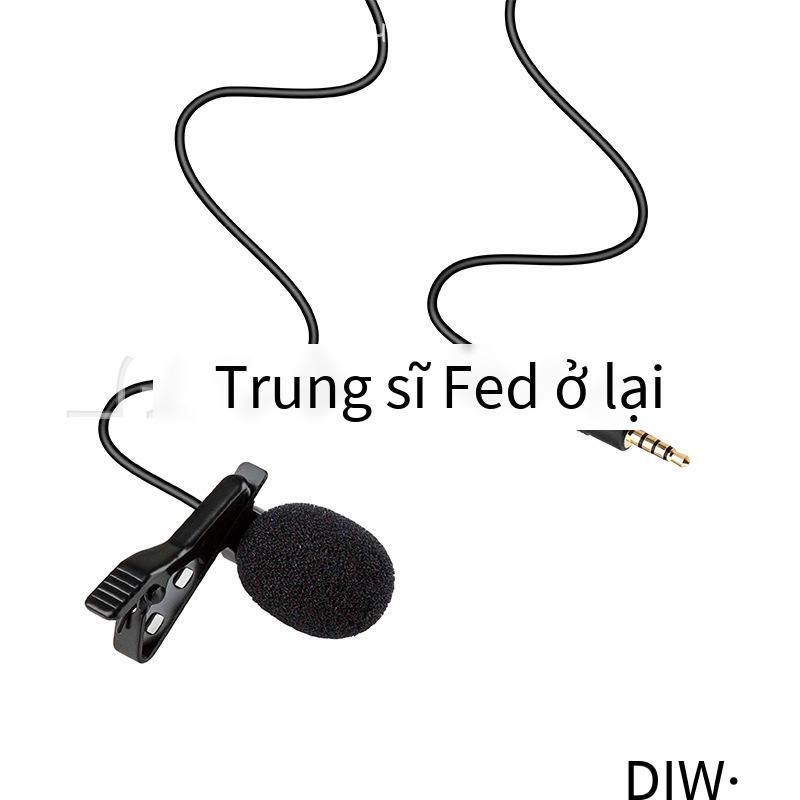 Phong cách mới nhất micrô cài áo hội nghị truyền hình hội nghị ghi âm cuộc gọi thoại micrô điện thoại di động phỏng vấn máy tính micrô chụp ảnh
