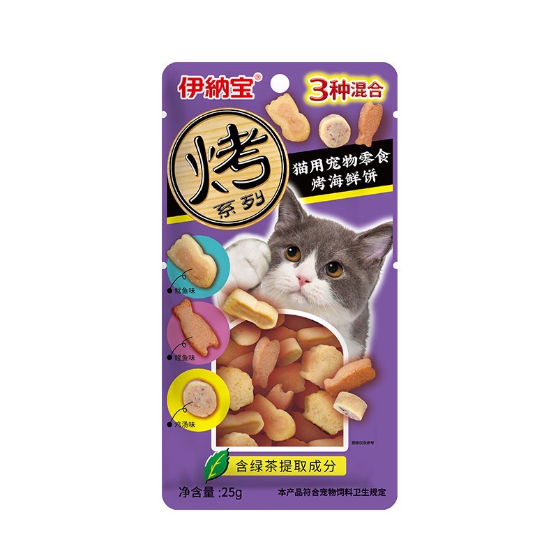 Bánh Thưởng Cho Mèo Inaba Gói 25g, Snack Cho Mèo Mềm Xốp Thơm Ngon 8 Vị Hấp Dẫn