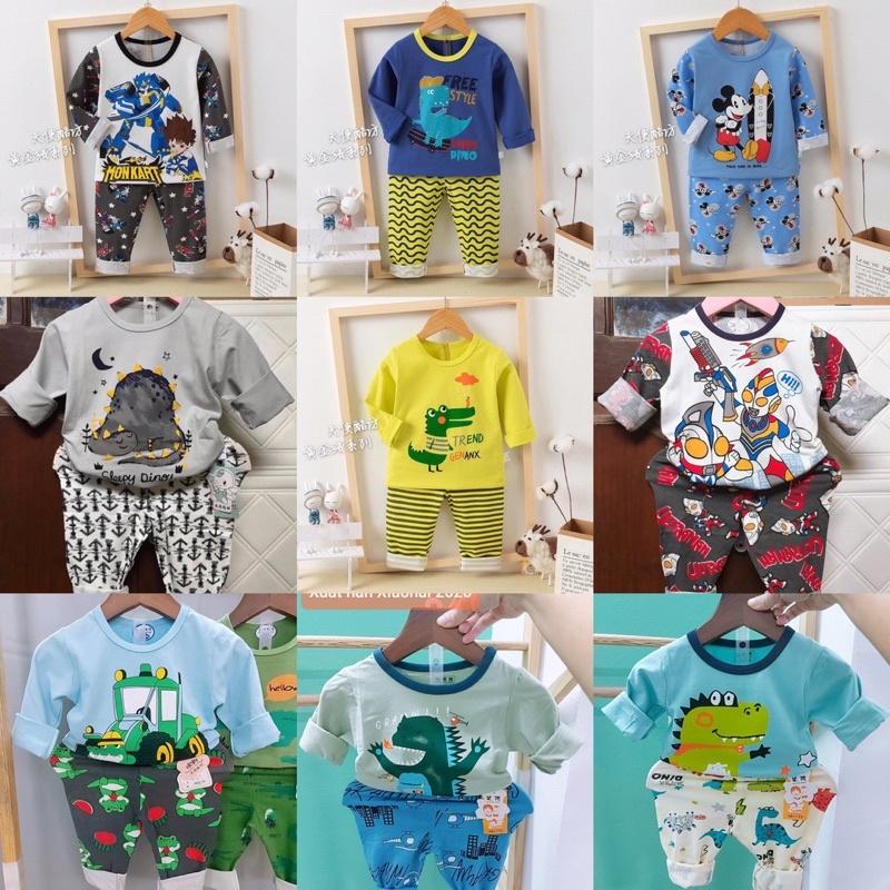 Bộ dài tay xuất Hàn size đại cho bé trai và gái từ 23-33kg