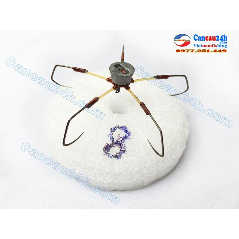 Lưỡi câu Ngũ 8 dáng Mác, lưỡi câu ngũ mác 8 giá rẻ tại Hà Nội