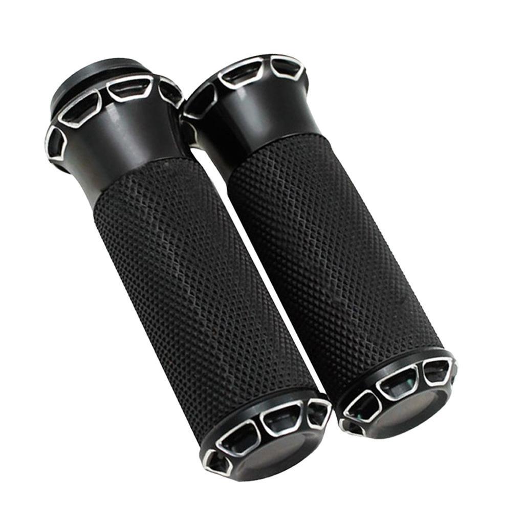 25mm CNC  Handlebar Hand Grip For    Black