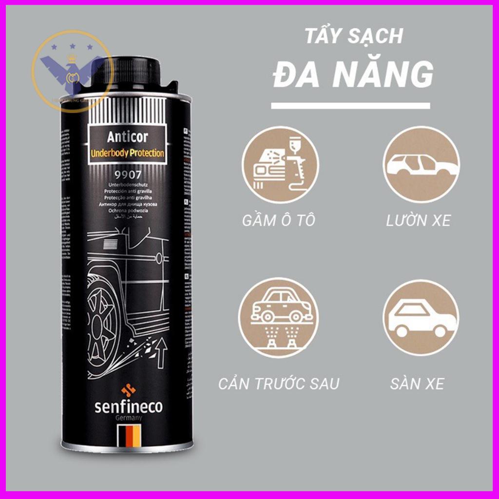 Xịt phủ gầm gốc nhựa cao su Senfineco 9907 Anticor Underbody Protection -1 Lít
