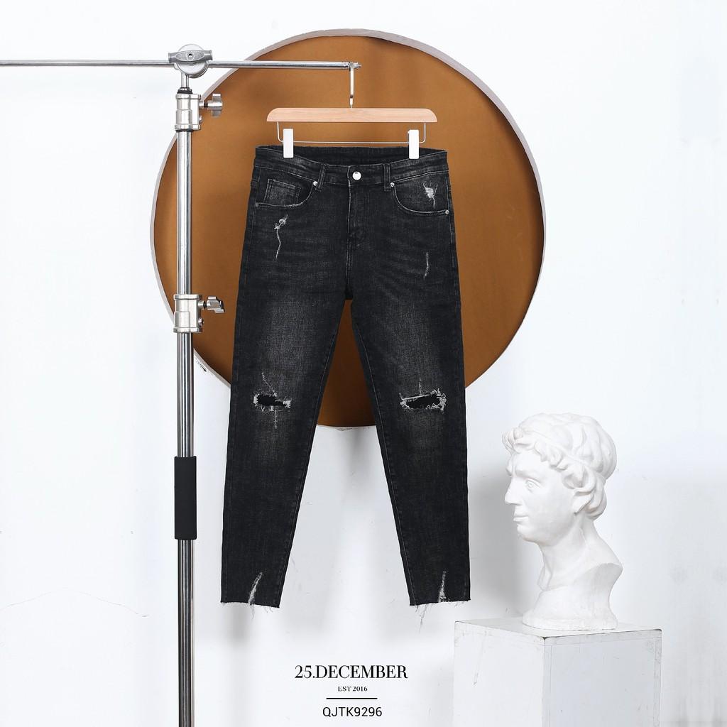 Quần JEAN nam đẹp 25.DECEMBER cao cấp - Dáng Skinny QJTK9296