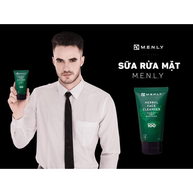 Sữa rửa mặt thiên nhiên cho nam giới MENLY kiểm soát nhờn, ngừa mụn, sáng da 100g