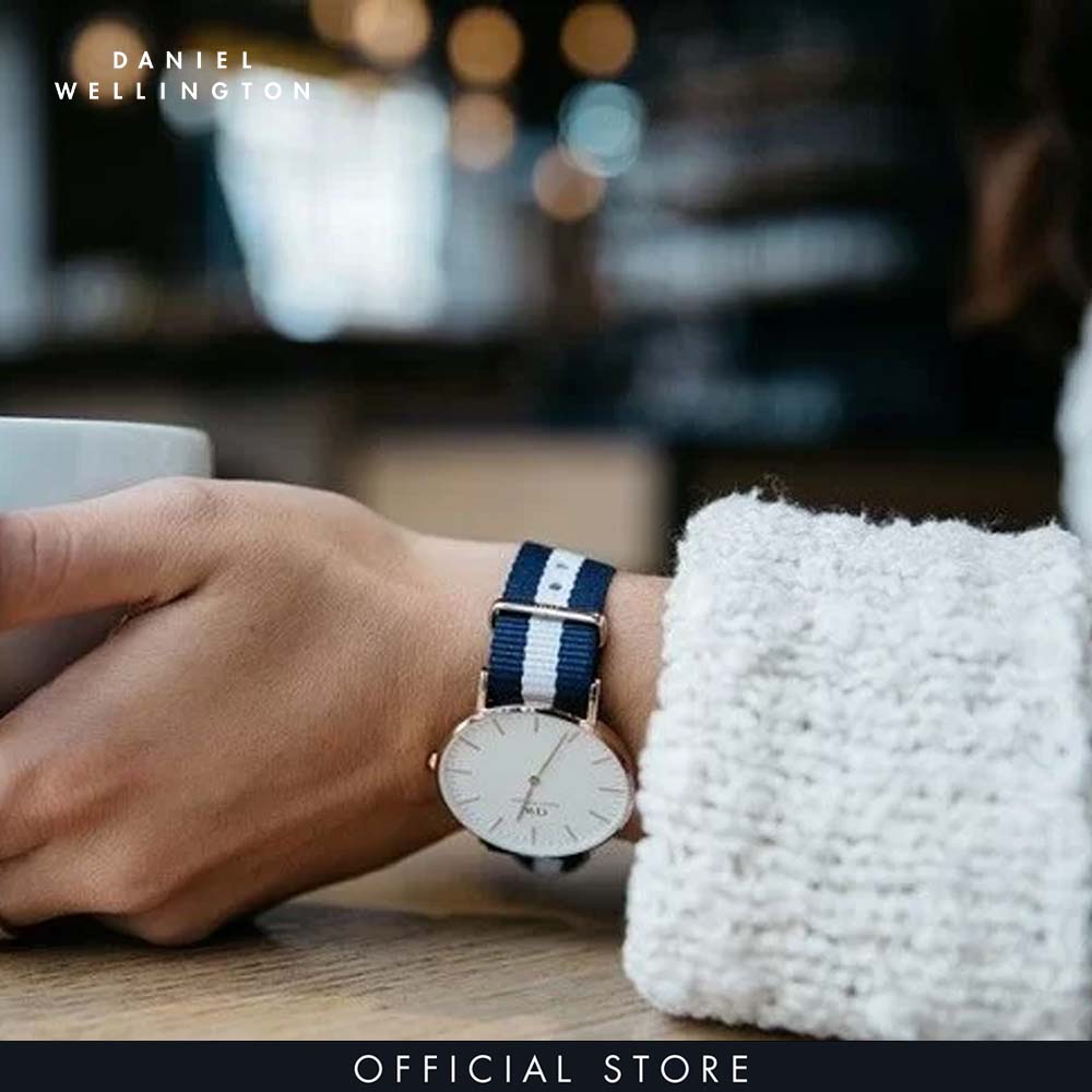 Đồng hồ Nam Daniel Wellington dây Vải nato - Classic Glasgow 36mm DW00100047