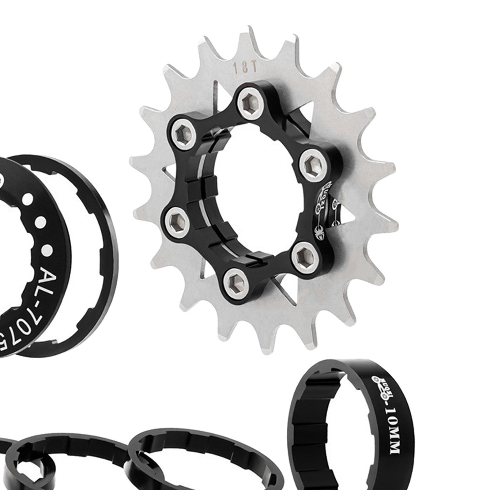 Single Speed Cassette Spacers Freewheel Sprocket Adapter