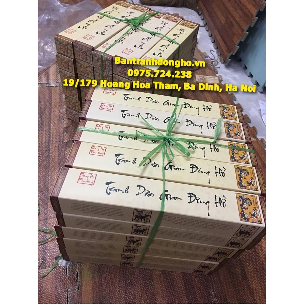 Tranh Đông Hồ Thiên hạ thái bình - Con công - Tranh Đông Hồ Biểu Lụa