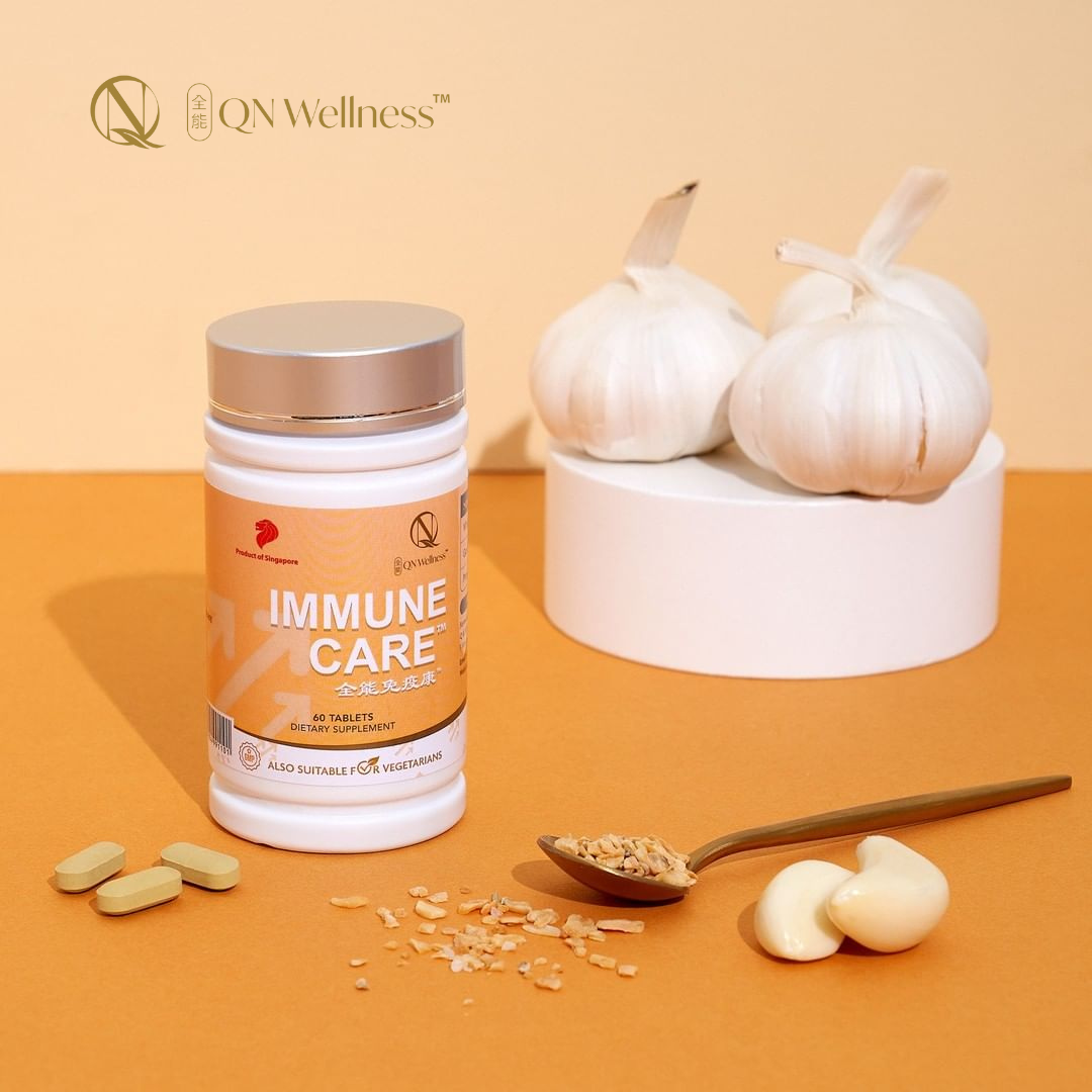 Combo Ưu Đãi Viên Uống Bổ Sung Vitamin C Immune Care QN Wellness Tăng Cường Hệ Hô Hấp, Hỗ Trợ Khả Năng Miễn Dịch & Sức Khỏe Cơ Thể - Hộp 60 Viên x 2