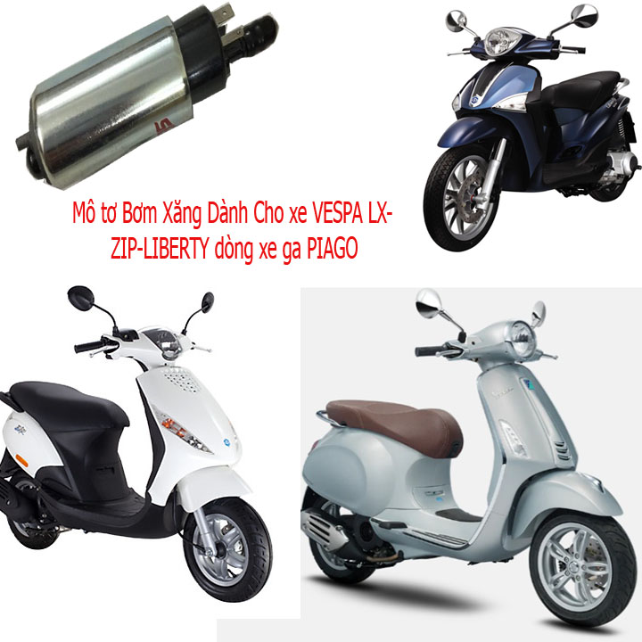 Mô tơ bơm xăng DÀNH CHO cho xe Vespa LX, Zip, Liberty dòng Piagio - TB2117