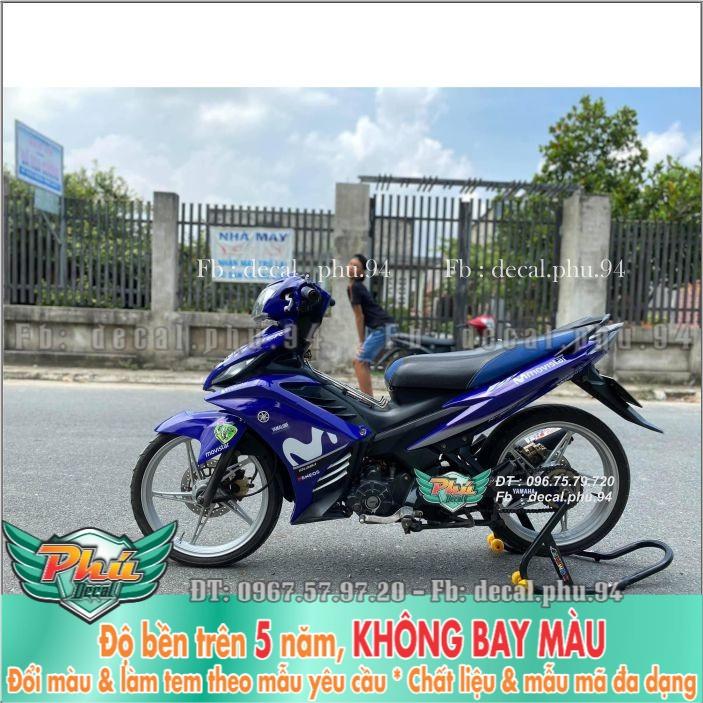 Tem rời Exciter 135 Movistar Xanh trắng  -1