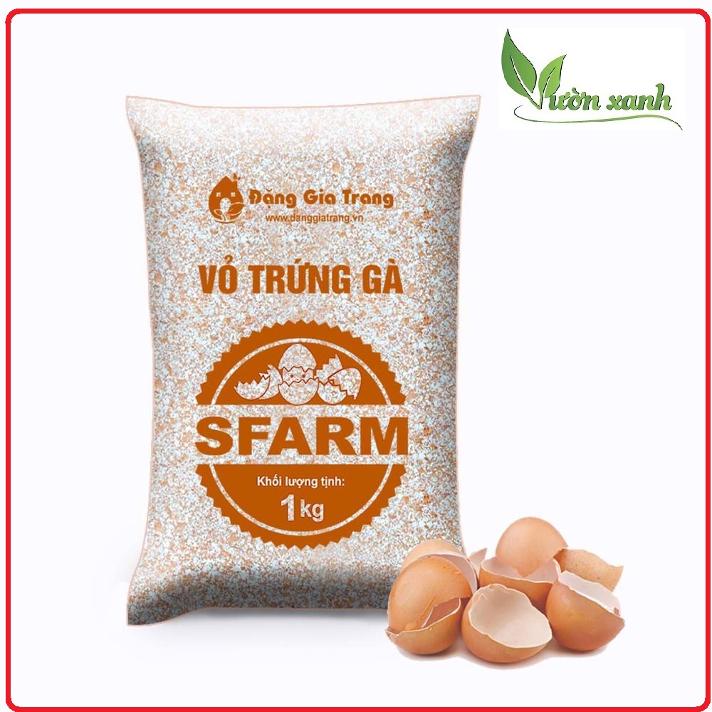 Túi 1kg Phân Vỏ Trứng Gà - Bổ Sung Canxi Cho Cây, phòng tránh sên, sâu cuốn chiếu