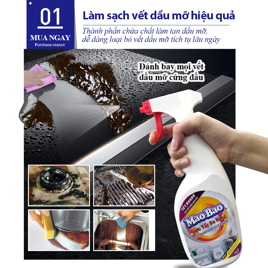 Nước Tẩy Đa Năng Túi 600ml