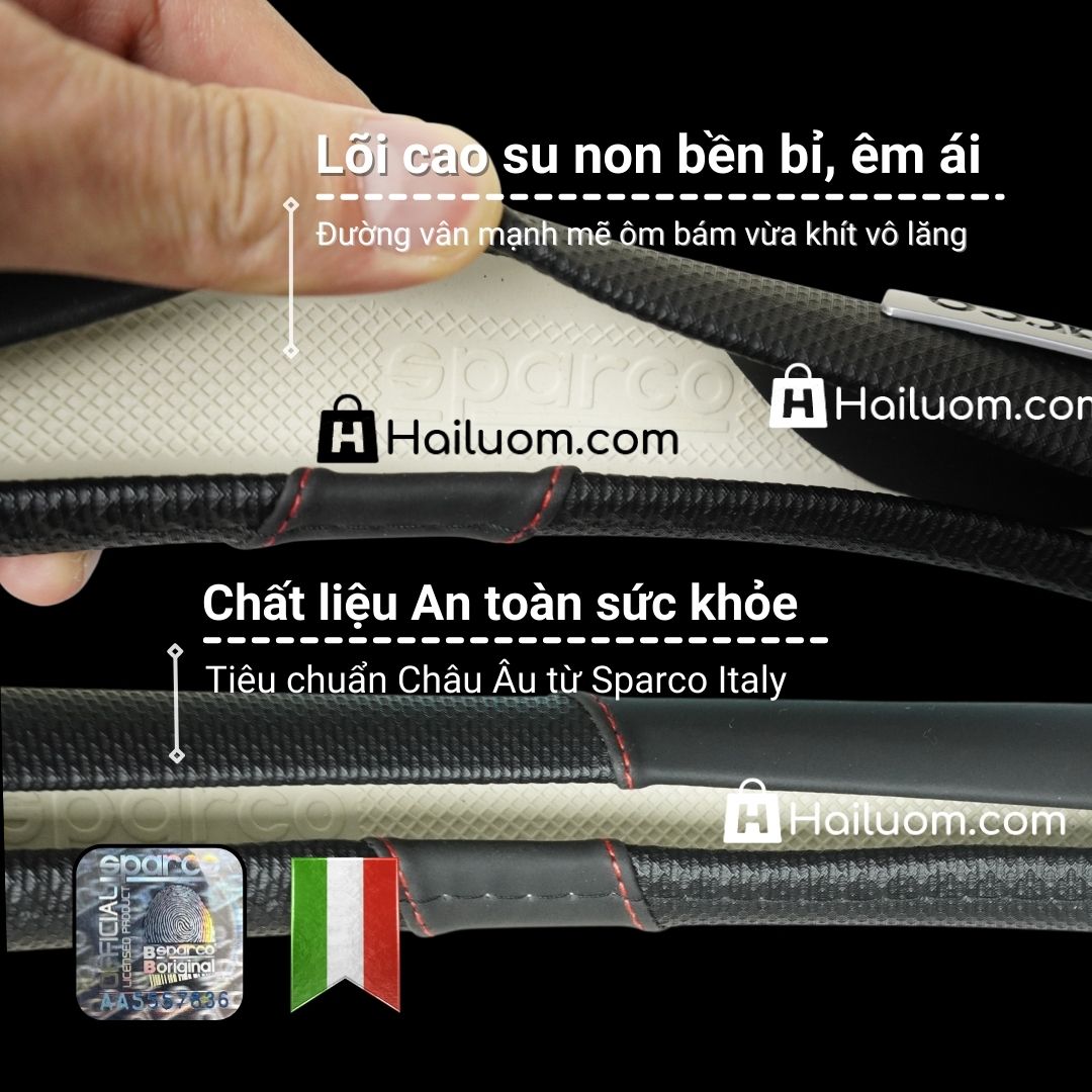 Bọc Vô Lăng ô tô KIA K3 | Bọc Vô Lăng cao cấp Sparco Italy