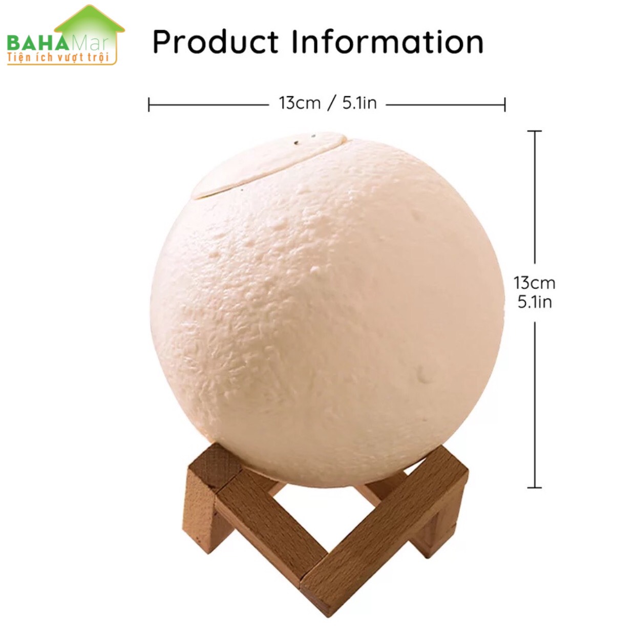 MÁY PHUN SƯƠNG TẠO ĐỘ ẨM KHÔNG KHÍ 3D - KHUẾCH TÁN TINH DẦU - XÔNG MẶT- ĐÈN LED "BAHAMAR" vừa là đèn ngủ vừa phun tạo ẩm và vừa xông tinh dầu, có thể xông mặt cho chị em phụ nữ