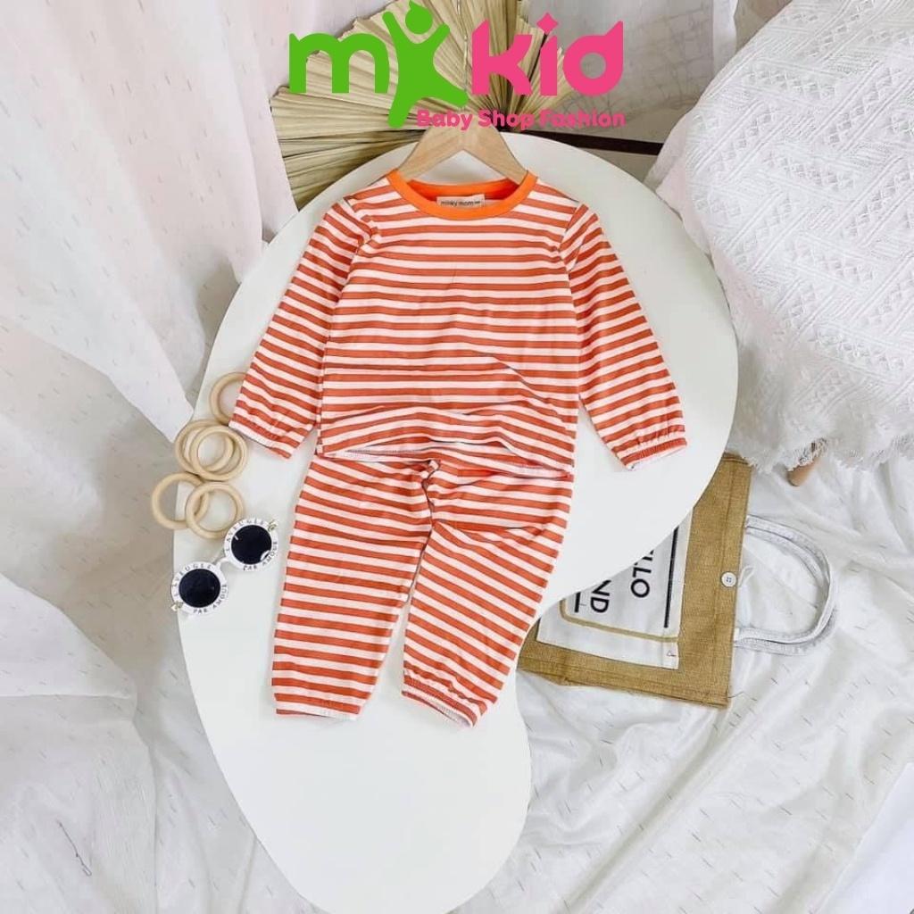 Bộ Thu Đông Dài Tay Cho Bé Bộ Cotton Dài Tay Minky Mom Cho Bé Trai Bé Gái Với Họa Tiết Siêu Dễ Thương .