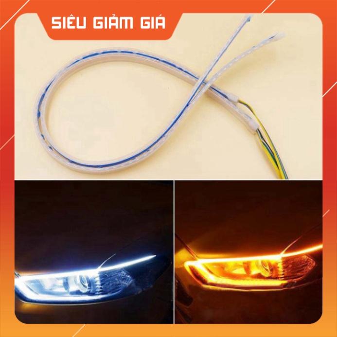 LED MÍ SILICON 2 CHẾ ĐỘ XI NHAN CHẠY ĐUỔI AUDI 60CM HÀNG CAO CẤP