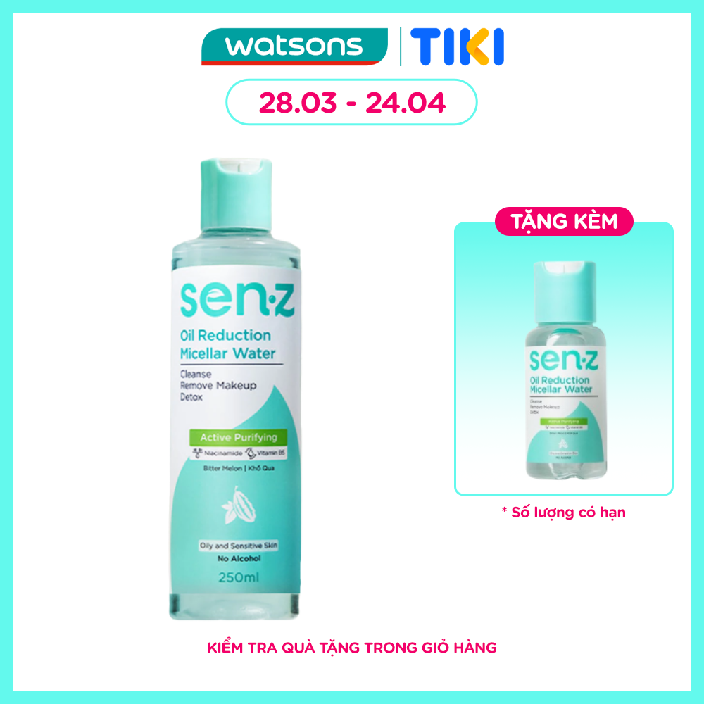 Nước Tẩy Trang SenZ Oil Reduction Khổ Qua Dành Cho Da Dầu Mụn 250ml