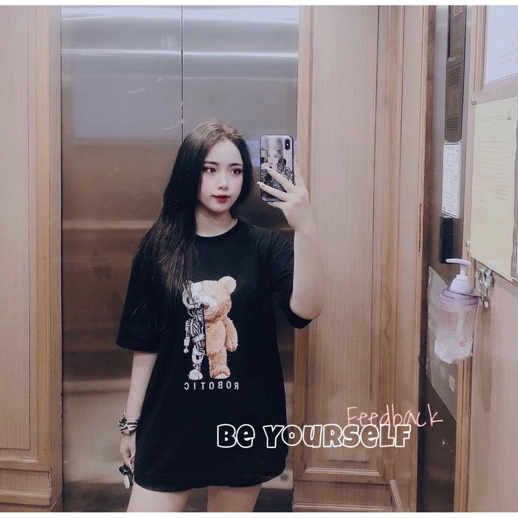 - Áo thun tay ngắn Be Yourself unisex size M L XL - GẤU ROBOT