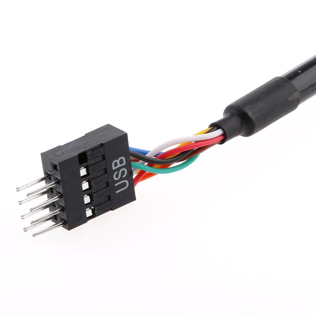 2x USB 3.0 20 Pin Female to Male USB2.0 9 Pin Motherboard Adapter Cable