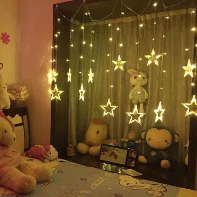 ĐÈN NHÁY MÀNH SAO Hay ĐÈN NHÁY TRANG TRÍ HÌNH NGÔI SAO Hoặc ĐÈN SAO 5M 12 BÓNG LED