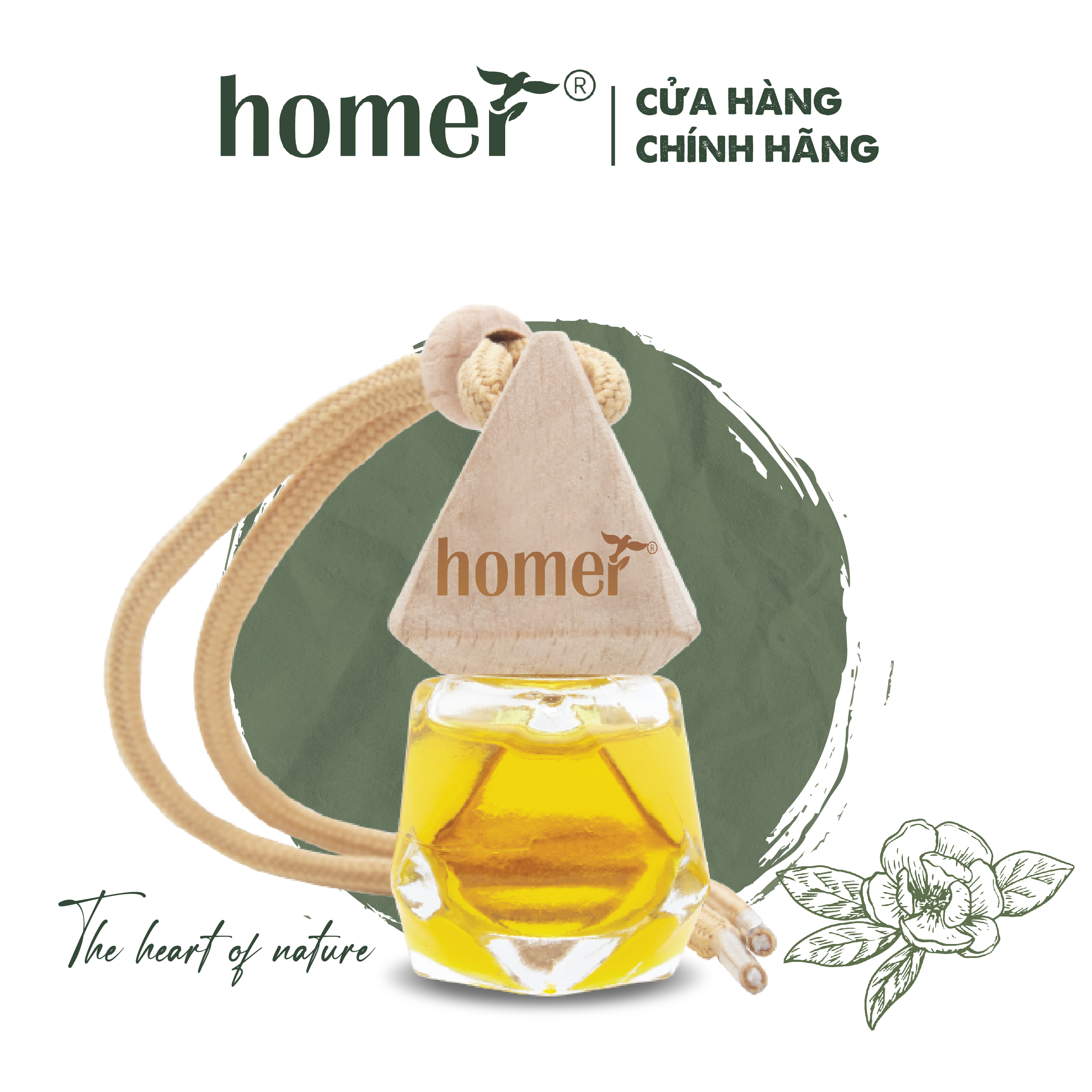 Tinh Dầu Hoa Nhài Homer 100Ml - Chính Hãng, Đạt Chuẩn Kiểm Định Cao Cấp - Tinh Dầu Xông Thơm Phòng, Thư Giãn, Khử Mùi Hiệu Quả - Treo Xe