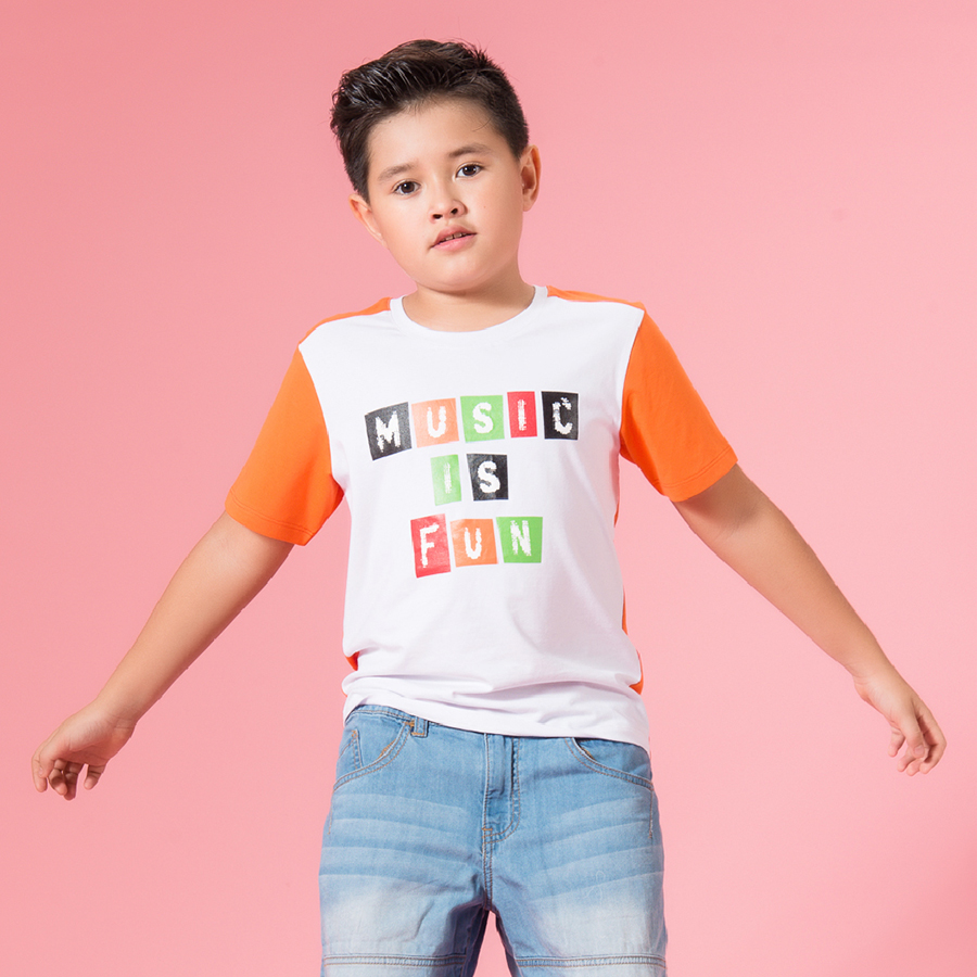 Áo Thun Phối Tay In Music Is Fun Ugether UN12 - Trắng