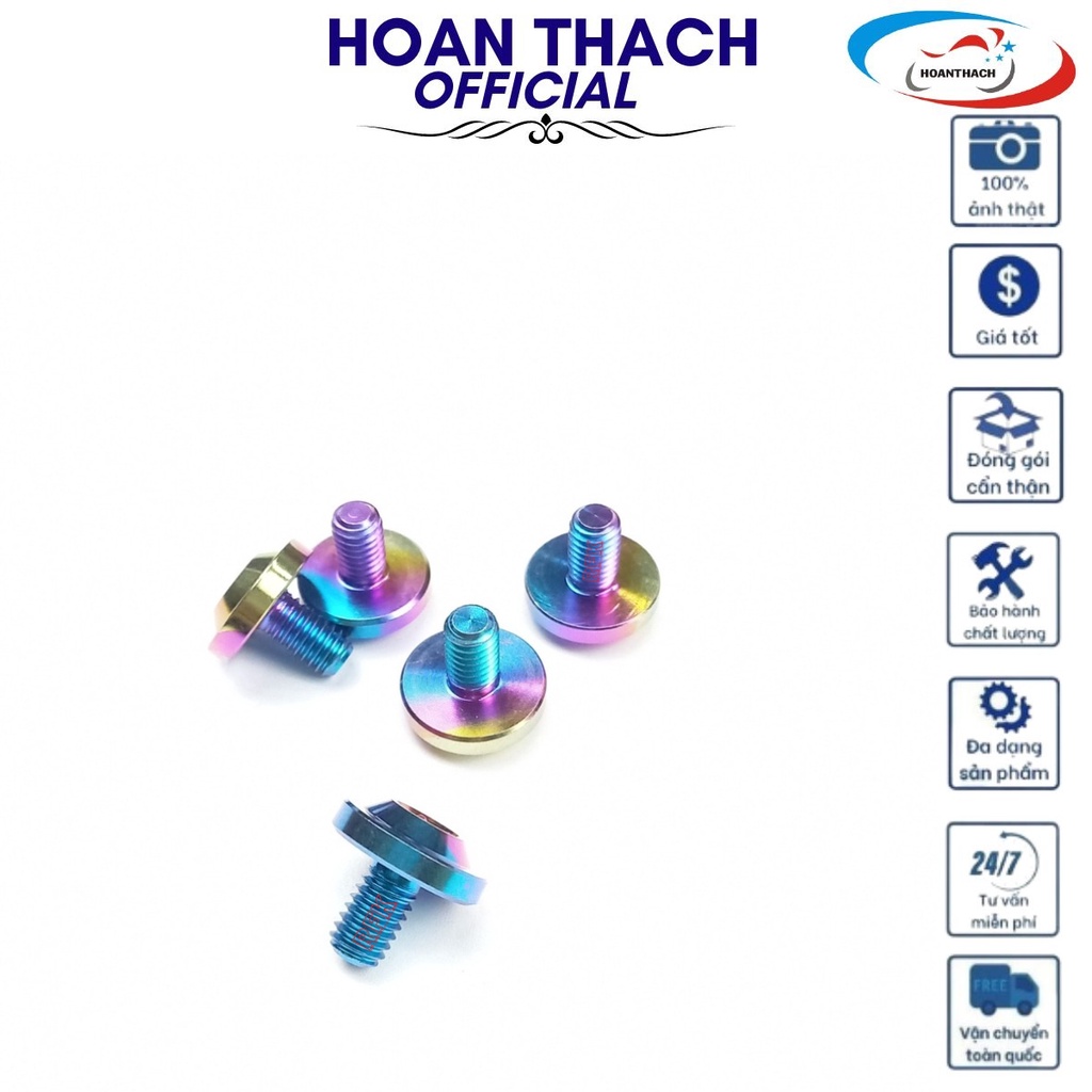 Ốc Gr5 Titan Dù 6L10 7 Màu dùng cho nhiều dòng xe SP016340 (giá 1 con)