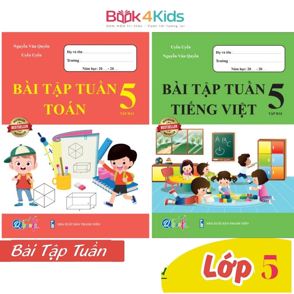 Sách - Combo Bài Tập Tuần Toán và Tiếng Việt 5 - Tập 2