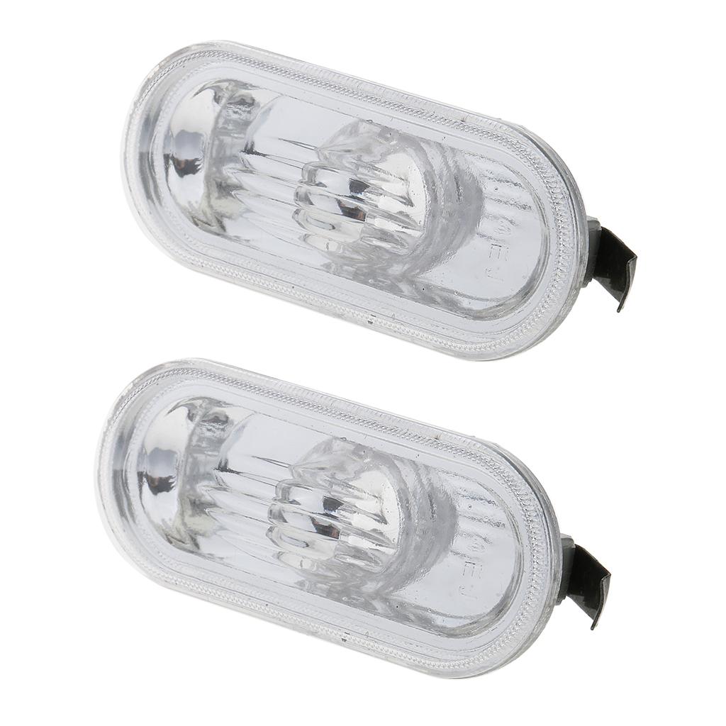 Pair LED Side Marker Lights For Volkswagen MK4 Golf Jetta Bora B5 Passat