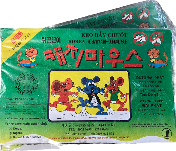 Combo 02 miếng Keo dính chuột Hàn Quốc siêu dính, Bẫy chuột hiệu quả
