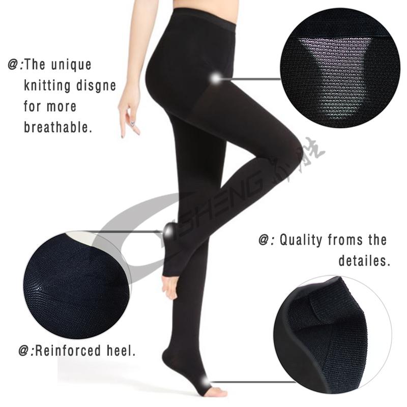 Findcool 20-30mmHg Nén Quần Y Tế Vớ Áp Nylon Quần Nén Cổ Stovepipe Vớ
