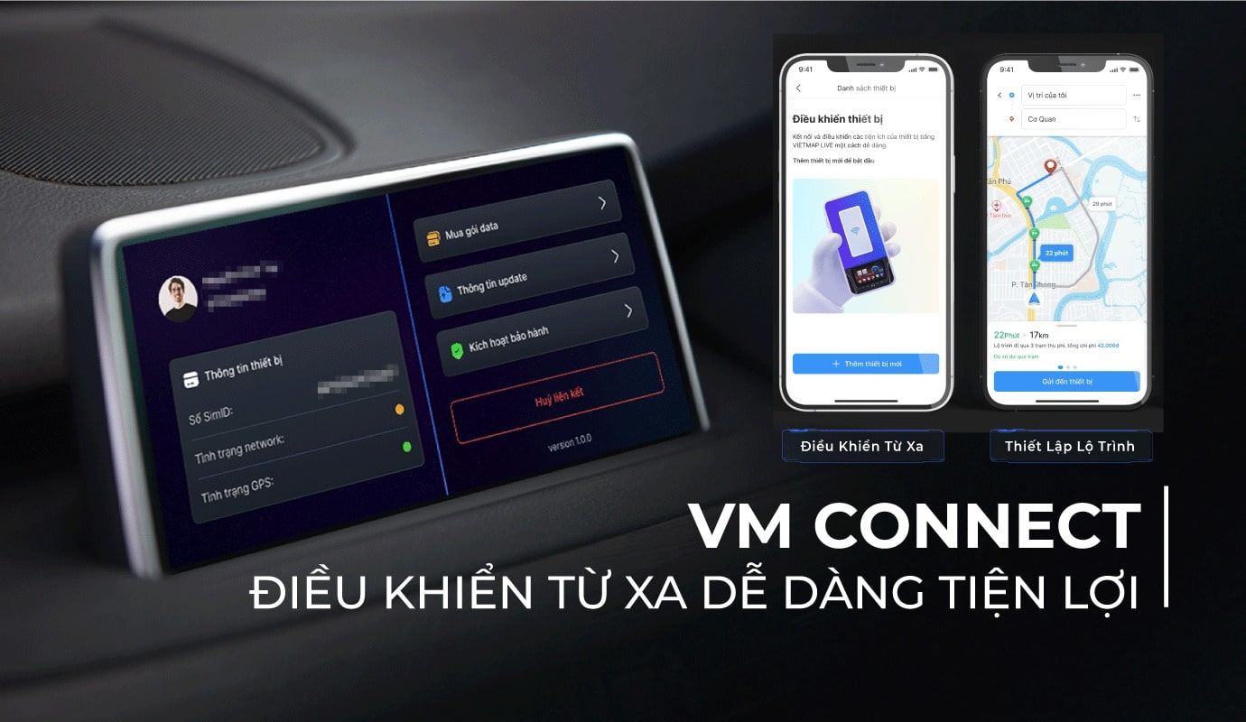 Vietmap BS10 LITE -  dành cho phụ kiện ô tô CarPlay An.droid Auto Dẫn đường và Vietmap Live - Hàng chính hãng