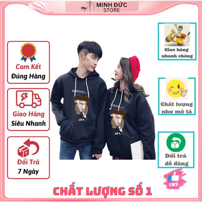 Áo Đôi Với Người Yêu Mùa Đông MM14, Áo Đôi In Chữ Kèm Hình ý Nghĩa, Vải Nỉ Bông In Hình Dễ Thương