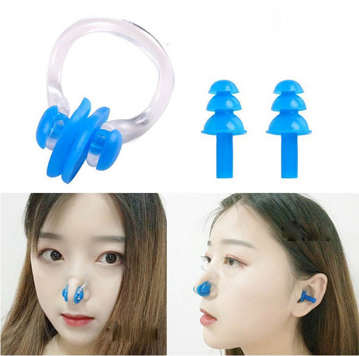 Bộ kit đi bơi bịt tai và bịt mũi chất liệu Silicon cao cấp Yesure
