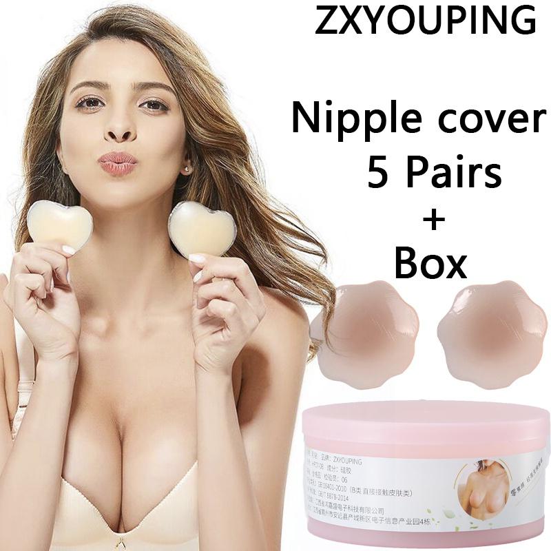Bộ 5 Cặp Vỏ Che Núm Vú Tàng Hình Tái Sử Dụng Tiện Lợi