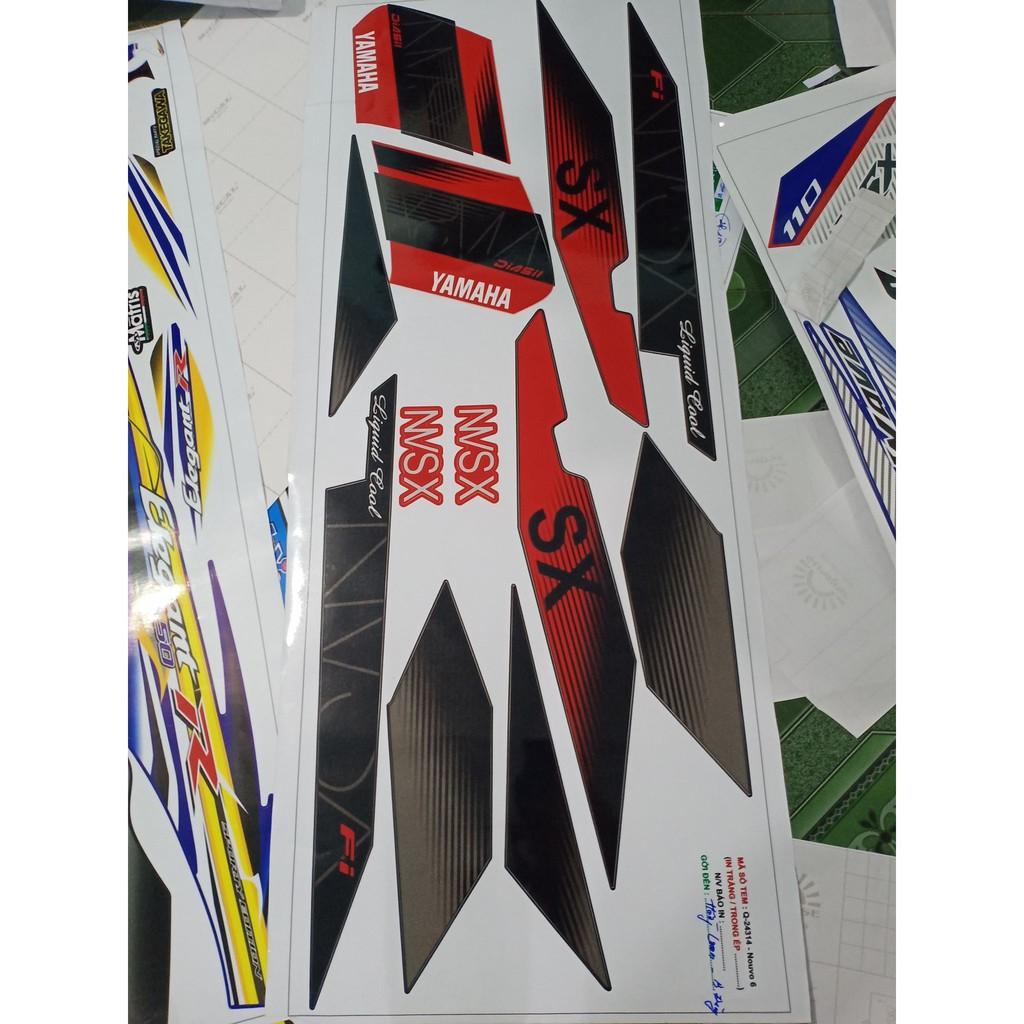 Tem rời nouvo 6 SX đỏ đen