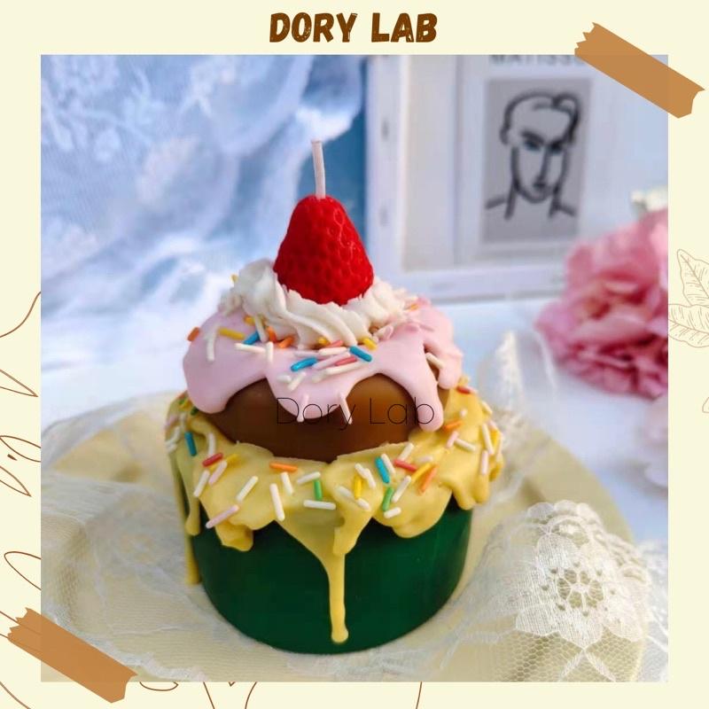 Nến Thơm Bánh Sinh Nhật 2 Tầng Dâu Tây Hàn Quốc - Dory Lab