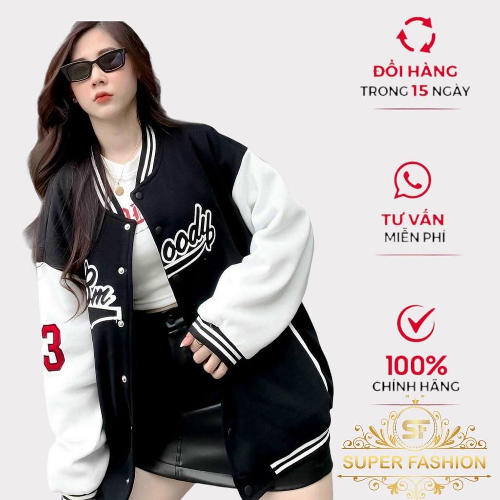 Áo Khoác Bomber Nam Nữ Phối Chữ 23 Tay Áo Chất Dù 2 Lớp Đẹp Siêu Hot FASHION