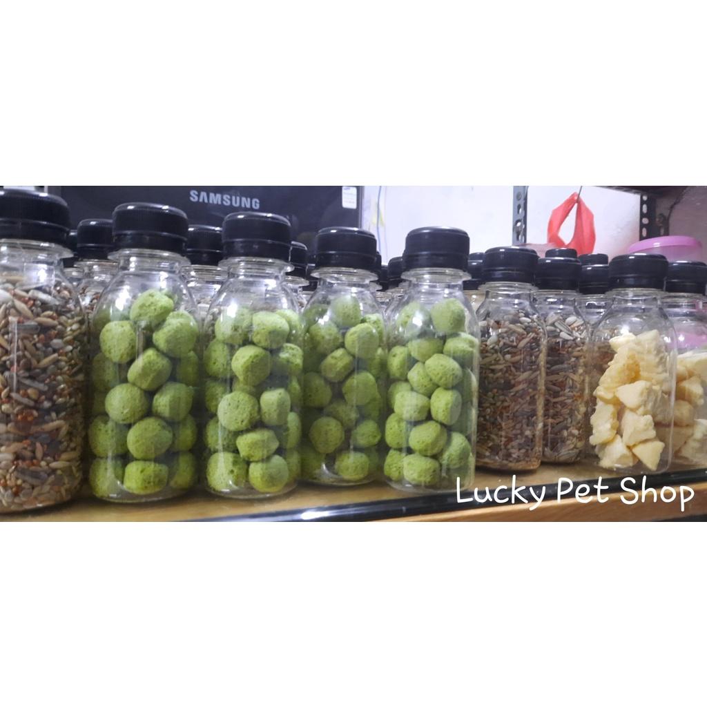 Lọ 50 gr viên rau sấy khô nhiều hình cho hamster
