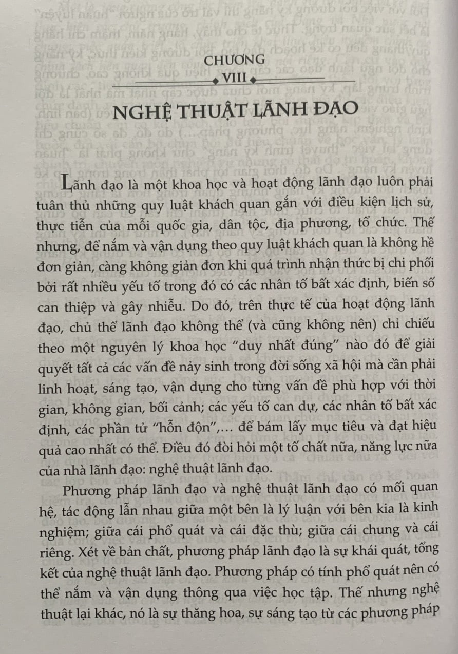 Phát Triển Kỹ Năng Và Nghệ Thuật Lãnh Đạo