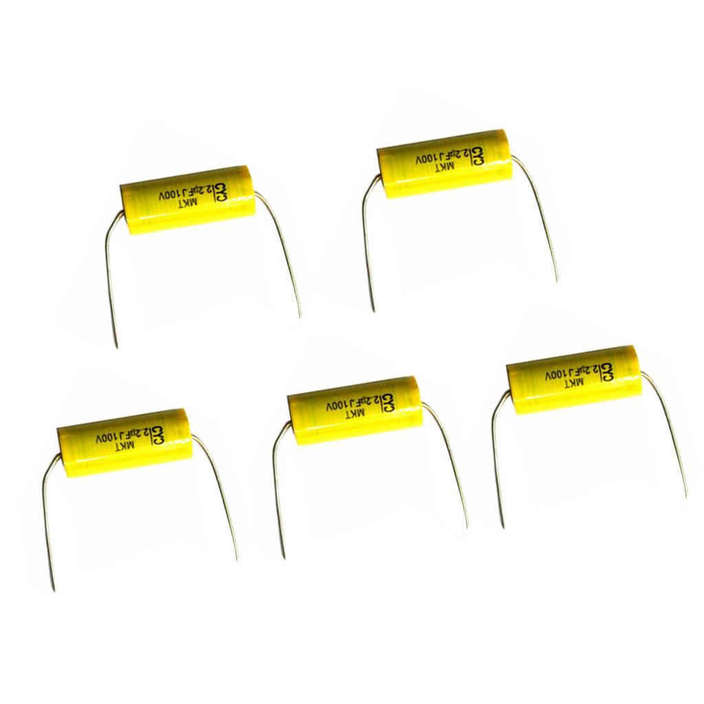 5 Miếng 2.2UF 100V Tụ Điện Tần Số Bộ Chia Đeo Chéo Cho Âm Thanh Loa Điện Thoại Kiêm Pin Dự Phòng Và Đế Dựng Di