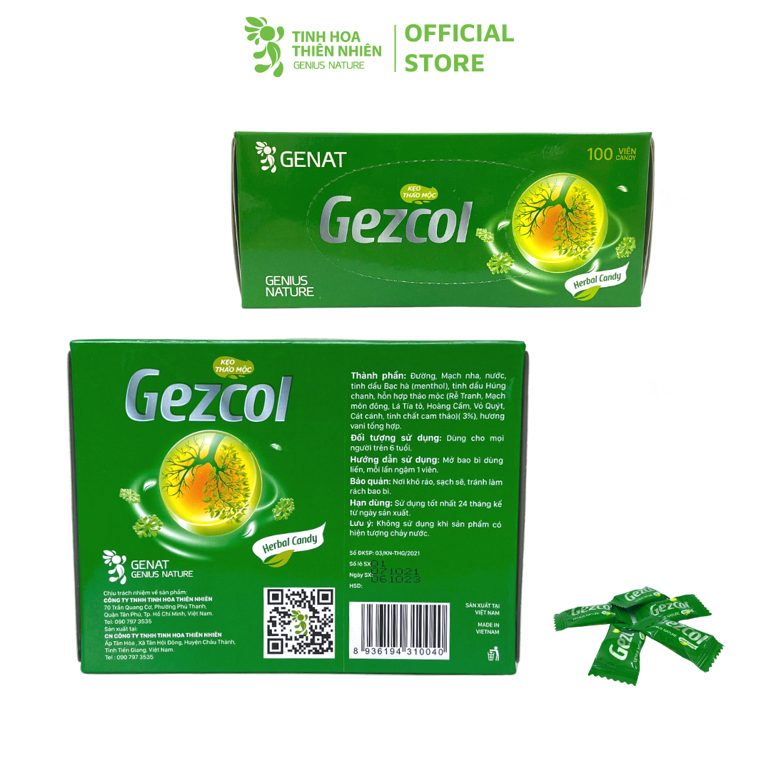 Kẹo thảo mộc Gezcol - Genat - Giao 2H HCM