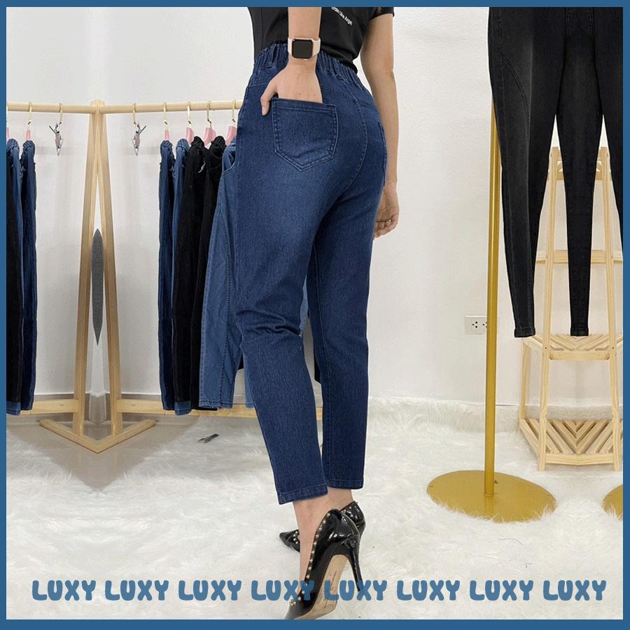 Quần jean nữ cạp chun co giãn 2 chiều LUXY V291 đủ size từ 40kg - 80kg